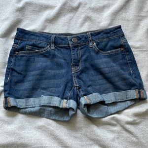 Aeropostale Denim Midi Shorts Size 0